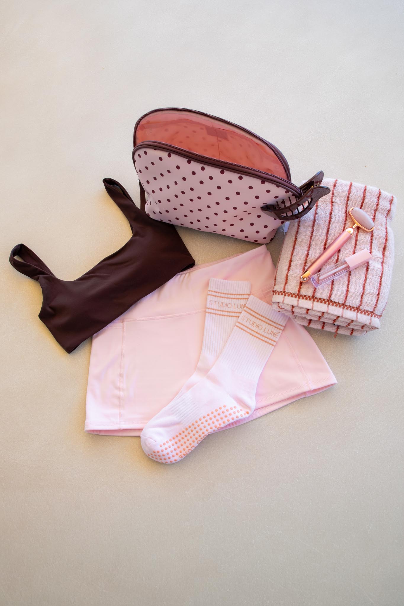 Blush Muse (Shimmer Club) Pilates Grip Socks