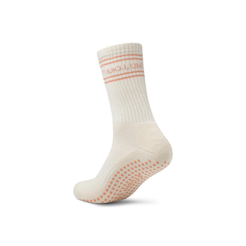 Natural Stone (Shimmer Club) Pilates Grip Socks